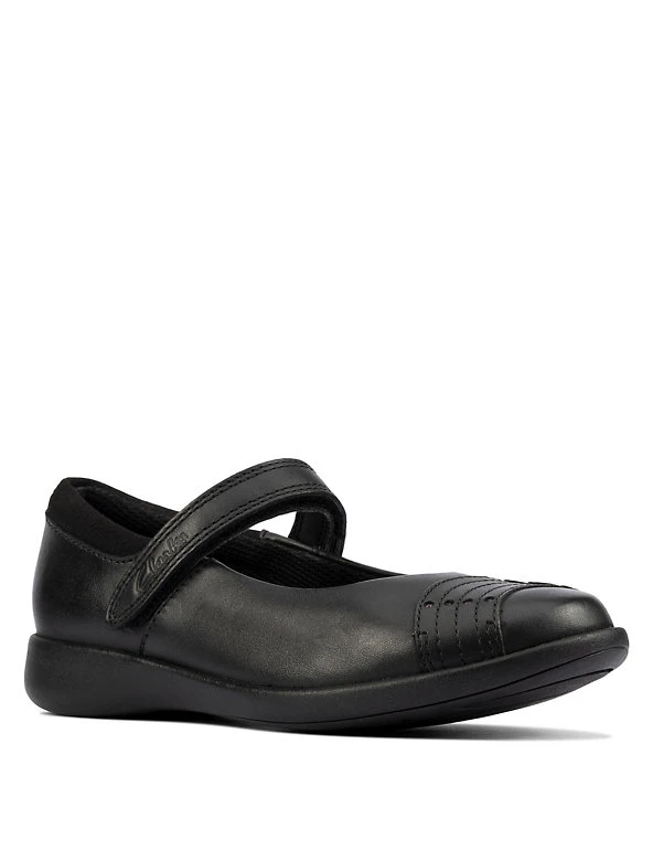 CLARKS Kids' Leather Riptape Mary Jane Shoes (Kid Size 10-2.5) 3 CLARKS Kids' Leather Riptape Mary Jane Shoes (Kid Size 10-2.5)