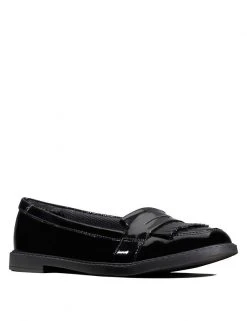 CLARKS Shoes Kids' Leather Slip-on Loafers (Youth Size 3-8)