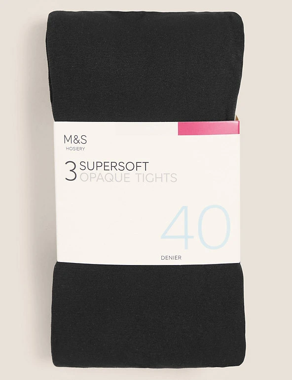 3pk 40 Denier Supersoft Opaque Tights M&S Collection 3pk 40 Denier Supersoft Opaque Tights -Cheap School Uniform Store SD 02 T60 2249 Y0 X EC 0
