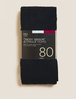 M&S Collection 2pk 80 Denier Body Sensor™ Tights 5 M&S Collection 2pk 80 Denier Body Sensor™ Tights -Cheap School Uniform Store SD 02 T60 2260 F0 X EC 0