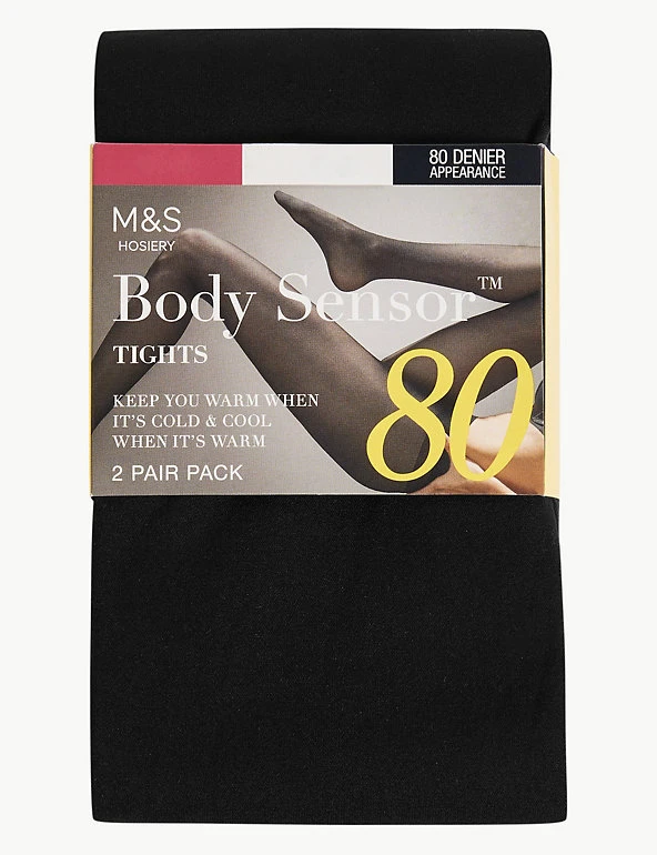 2pk 80 Denier Body Sensor™ Tights M&S Collection 2pk 80 Denier Body Sensor™ Tights -Cheap School Uniform Store SD 02 T60 2260 Y0 X EC 0
