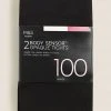 M&S Collection 2pk 100 Denier Body Sensor™ Opaque Tights 1 M&S Collection 2pk 100 Denier Body Sensor™ Opaque Tights -Cheap School Uniform Store SD 02 T60 2263 Y0 X EC 0
