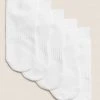 M&S Collection Socks & Tights 5pk Of Cushioned Trainer Liner Socks -Cheap School Uniform Store SD 04 T64 0525 Z0 X EC 0