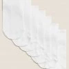 M&S Collection Socks & Tights 7pk Of Cotton Rich Trainer Liner Socks -Cheap School Uniform Store SD 04 T64 1802B Z0 X EC 0