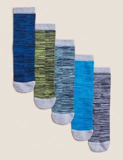 M&S Collection 5pk Cotton Rich Socks