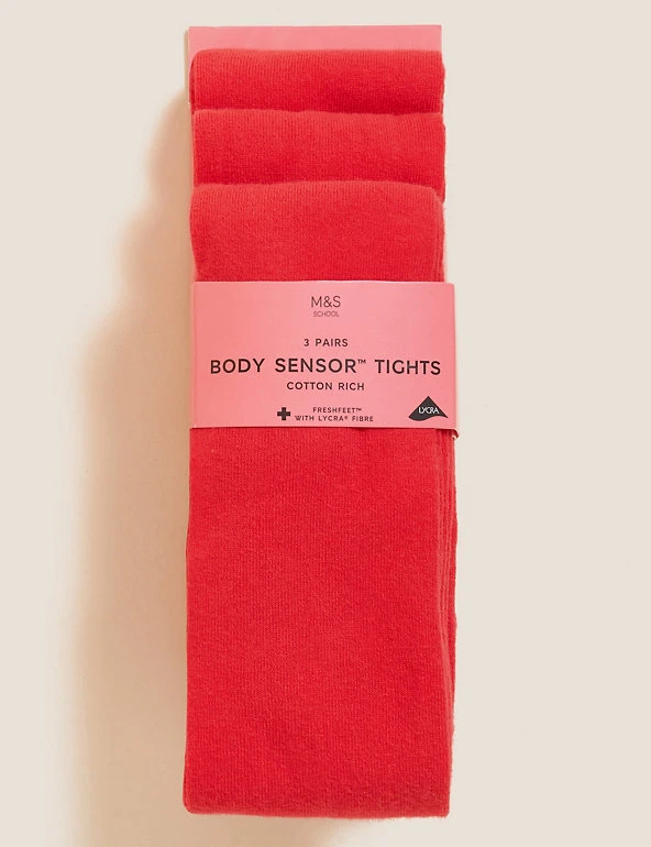 3pk of Body Sensor™ School Tights M&S Collection Socks & Tights 3pk Of Body Sensor™ School Tights -Cheap School Uniform Store SD 04 T64 5710D B0 X EC 0