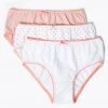 M&S Collection Underwear 10pk Pure Cotton Spotted Knickers (2-16 Yrs) -Cheap School Uniform Store SD 04 T71 1201V A4 X EC 1