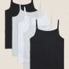 M&S Collection Underwear 5 Pack Cotton Camisoles (2-16 Yrs) 2 M&S Collection Underwear 5 Pack Cotton Camisoles (2-16 Yrs) -Cheap School Uniform Store SD 04 T71 1203V Y4 X EC 0
