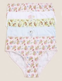 M&S Collection Underwear 5pk Pure Cotton Disney Princess™ Knickers (2-12 Yrs)