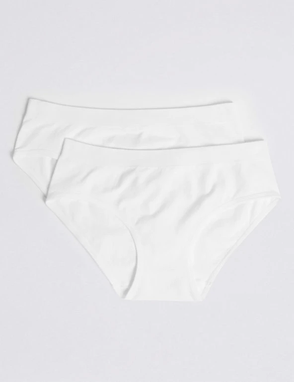 2pk Seamfree Bikini Knickers (6-16 Yrs) M&S Collection Underwear 2pk Seamfree Bikini Knickers (6-16 Yrs) -Cheap School Uniform Store SD 04 T71 3478S Z0 X EC 1