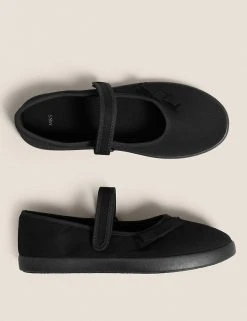 M&S Collection Footwear Kids' Riptape Plimsoll School Shoes (7 Small - 4 Large) -Cheap School Uniform Store SD 04 T72 2121B Y0 X EC 1