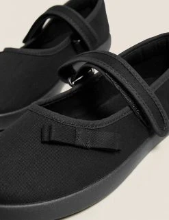 M&S Collection Footwear Kids' Riptape Plimsoll School Shoes (7 Small - 4 Large) -Cheap School Uniform Store SD 04 T72 2121B Y0 X EC 2