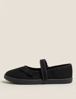 M&S Collection Footwear Kids' Riptape Plimsoll School Shoes (7 Small - 4 Large) -Cheap School Uniform Store SD 04 T72 2121B Y0 X EC 4