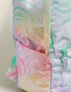 M&S Collection Accessories Kids' Water Repellent Marble Print School Backpack -Cheap School Uniform Store SD 04 T72 6131B ZZ X EC 2