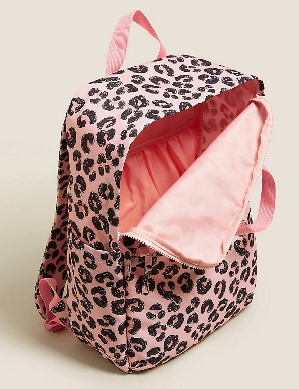 Kids' Water Repellent Leopard School Backpack M&S Collection Accessories Kids' Water Repellent Leopard School Backpack -Cheap School Uniform Store SD 04 T72 6134B A0 X EC 3