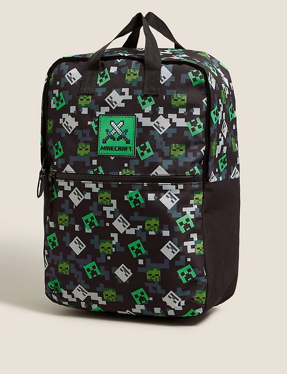 Kids’ Minecraft™ Water Repellent School Backpack M&S Collection Accessories Kids’ Minecraft™ Water Repellent School Backpack -Cheap School Uniform Store SD 04 T72 6137F Y0 X EC 0