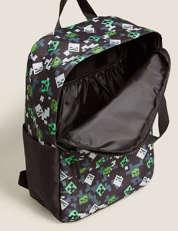 Kids’ Minecraft™ Water Repellent School Backpack M&S Collection Accessories Kids’ Minecraft™ Water Repellent School Backpack -Cheap School Uniform Store SD 04 T72 6137F Y0 X EC 3