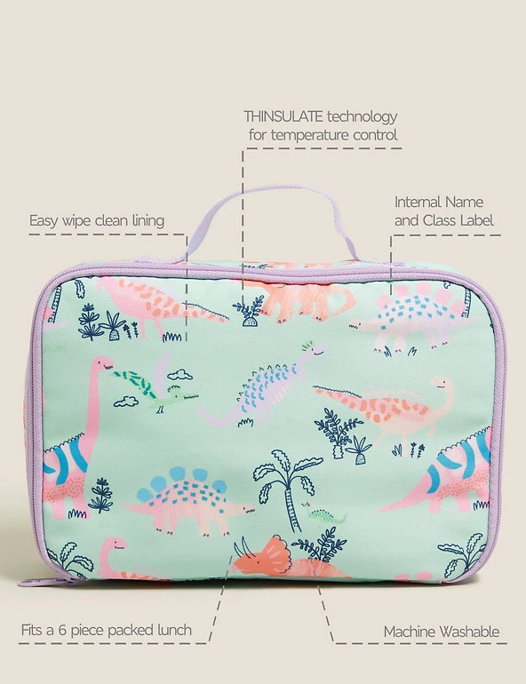 Kids' Dinosaur Lunch Box M&S Collection Accessories Kids' Dinosaur Lunch Box -Cheap School Uniform Store SD 04 T72 7021D JC X EC 90