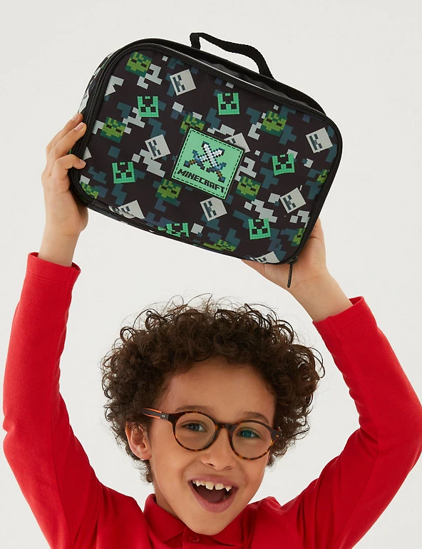 Kids' Minecraft™ Lunch Box M&S Collection Lunchboxes Kids' Minecraft™ Lunch Box -Cheap School Uniform Store SD 04 T72 7025F Y0 X EC 1