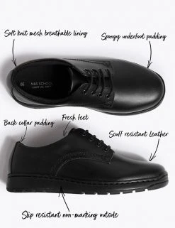 Light As Air™ Kids’ Leather Lace Up School Shoes (13 Small - 10 Large) -Cheap School Uniform Store SD 04 T72 8441B Y0 X EC 90