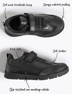 M&S Collection Kids’ Leather Riptape School Shoes (8 Small - 1.5 Large) 8 M&S Collection Kids’ Leather Riptape School Shoes (8 Small - 1.5 Large) -Cheap School Uniform Store SD 04 T72 8546B Y0 X EC 90