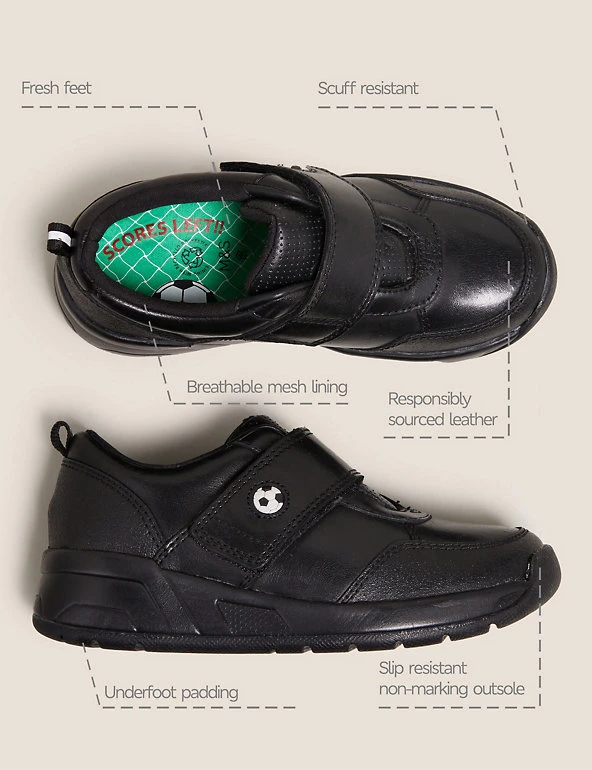 Kids' Leather Riptape Football School Shoes (8 Small - 1 Large) M&S Collection Kids' Leather Riptape Football School Shoes (8 Small - 1 Large) -Cheap School Uniform Store SD 04 T72 8556B Y0 X EC 90