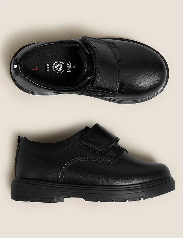 Kids' Leather Riptape School Shoes (8 Small - 1 Large) M&S Collection Kids' Leather Riptape School Shoes (8 Small - 1 Large) -Cheap School Uniform Store SD 04 T72 8558B Y0 X EC 1
