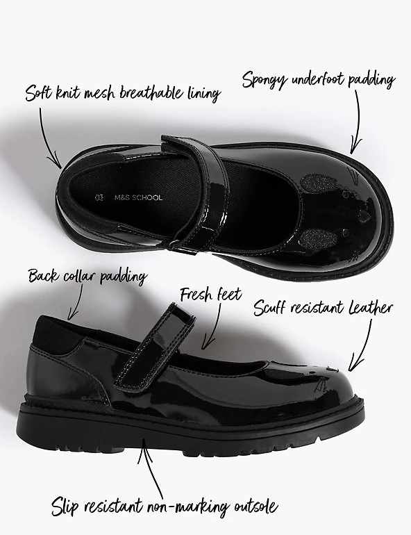 Kids’ Leather Rabbit School Shoes (8 Small - 1 Large) M&S Collection Kids’ Leather Rabbit School Shoes (8 Small - 1 Large) -Cheap School Uniform Store SD 04 T72 8651B Y0 X EC 90