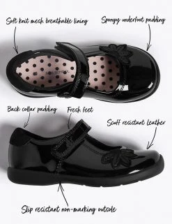 M&S Collection Kids Patent Leather T-Bar School Shoes (8 Small - 1 Large) -Cheap School Uniform Store SD 04 T72 8657B Y0 X EC 90