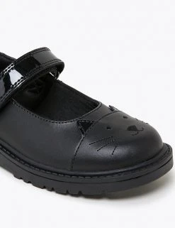 M&S Collection Kids' Leather Mary Jane Cat School Shoes (8 Small - 1 Large) -Cheap School Uniform Store SD 04 T72 8662B Y0 X EC 2