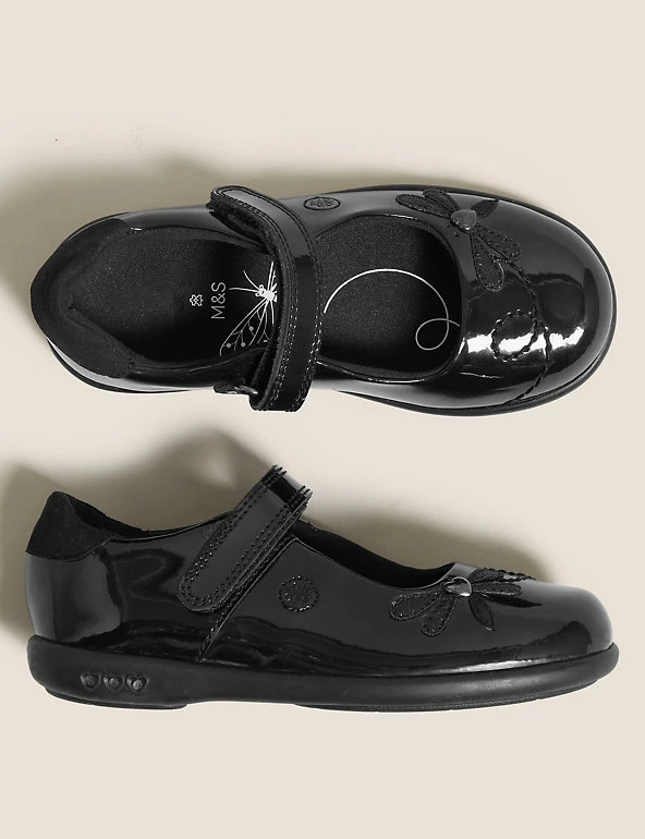 Kids' Leather Flashing Light School Shoes (8 Small - 1 Large) M&S Collection Footwear Kids' Leather Flashing Light School Shoes (8 Small - 1 Large) -Cheap School Uniform Store SD 04 T72 8664B Y0 X EC 1