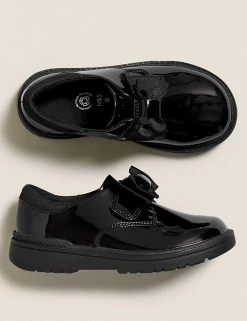M&S Collection Kids' Leather Freshfeet™ Bow School Shoes (8 Small - 1 Large) 10 M&S Collection Kids' Leather Freshfeet™ Bow School Shoes (8 Small - 1 Large) -Cheap School Uniform Store SD 04 T72 8668B Y0 X EC 1