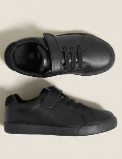 M&S Collection Kids' Leather Riptape School Shoes (8 Small-1 Large) -Cheap School Uniform Store SD 04 T72 8685B Y0 X EC 1
