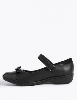 M&S Collection Kids' Leather Wedge School Shoes (13 Small - 7 Large) -Cheap School Uniform Store SD 04 T72 8740B Y0 X EC 1