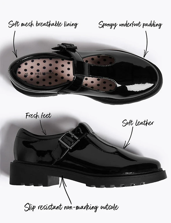 Kids’ Leather T-Bar School Shoes (13 Small - 7 Large) M&S Collection Kids’ Leather T-Bar School Shoes (13 Small - 7 Large) -Cheap School Uniform Store SD 04 T72 8748B Y0 X EC 90