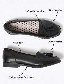M&S Collection Shoes Kids' Leather Freshfeet™ Loafers (13 Small - 7 Large) 9 M&S Collection Shoes Kids' Leather Freshfeet™ Loafers (13 Small - 7 Large) -Cheap School Uniform Store SD 04 T72 8755B Y0 X EC 90