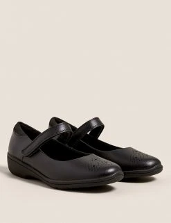 M&S Collection Kid's Leather Freshfeet™ School Shoes (13 Small - 7 Large)