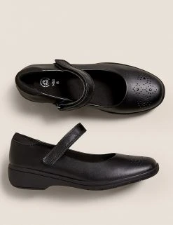 M&S Collection Kid's Leather Freshfeet™ School Shoes (13 Small - 7 Large) -Cheap School Uniform Store SD 04 T72 8764B Y0 X EC 1