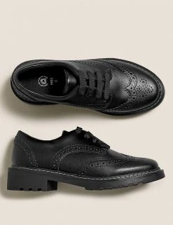 M&S Collection Kids' Leather Freshfeet™ School Shoes (13 Small -7 Large) -Cheap School Uniform Store SD 04 T72 8787B Y0 X EC 1