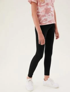 M&S Collection Cotton Rich Leggings With Stretch (2-16 Yrs) -Cheap School Uniform Store SD 04 T74 3126V Y0 X EC 2