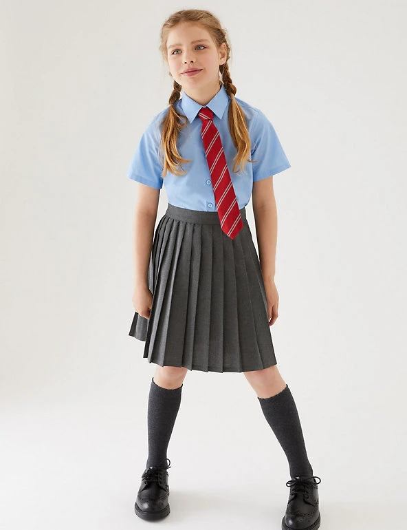 Girls' Easy Dressing Pull On School Skirt (2-16 Yrs) M&S Collection Skirts Girls' Easy Dressing Pull On School Skirt (2-16 Yrs) -Cheap School Uniform Store SD 04 T76 0113 T0 X EC 0