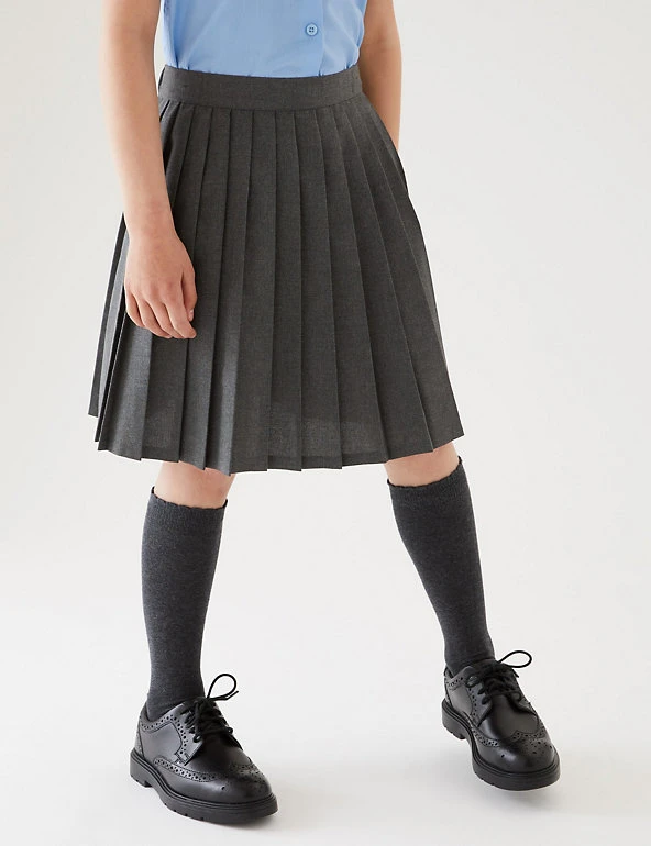Girls' Easy Dressing Pull On School Skirt (2-16 Yrs) M&S Collection Skirts Girls' Easy Dressing Pull On School Skirt (2-16 Yrs) -Cheap School Uniform Store SD 04 T76 0113 T0 X EC 1