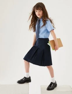 M&S Collection Skirts Girls' Permanent Pleats School Skirt (2-16 Yrs) 50 M&S Collection Skirts Girls' Permanent Pleats School Skirt (2-16 Yrs) -Cheap School Uniform Store SD 04 T76 0132 F0 X EC 0