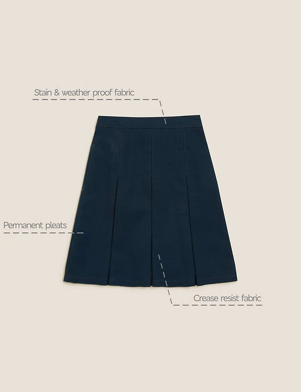 M&S Collection Skirts Girls' Permanent Pleats School Skirt (2-16 Yrs) 22 M&S Collection Skirts Girls' Permanent Pleats School Skirt (2-16 Yrs) - Image 20