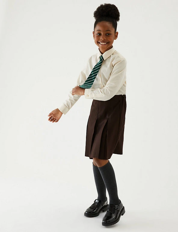 M&S Collection Skirts Girls' Permanent Pleats School Skirt (2-16 Yrs) 15 M&S Collection Skirts Girls' Permanent Pleats School Skirt (2-16 Yrs) - Image 13