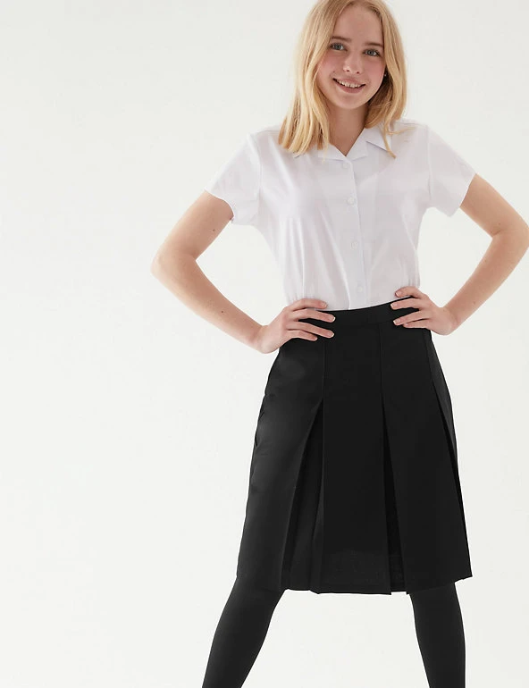 M&S Collection Skirts Girls' Permanent Pleats School Skirt (2-16 Yrs) 3 M&S Collection Skirts Girls' Permanent Pleats School Skirt (2-16 Yrs)