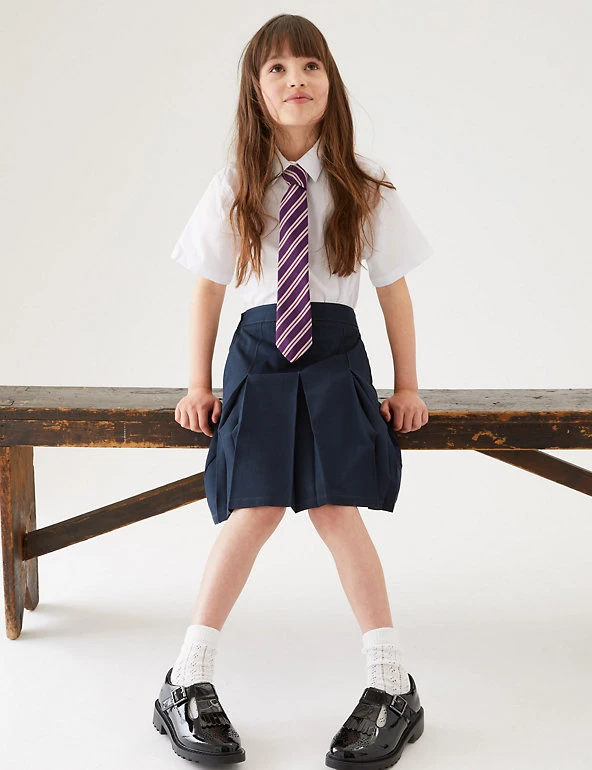 M&S Collection Skirts Girls' Slim Fit Permanent Pleats School Skirt (2-18 Yrs) 14 M&S Collection Skirts Girls' Slim Fit Permanent Pleats School Skirt (2-18 Yrs) - Image 12