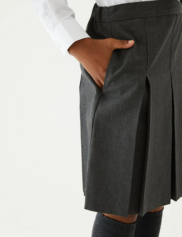 M&S Collection Skirts Girls' Slim Fit Permanent Pleats School Skirt (2-18 Yrs) 8 M&S Collection Skirts Girls' Slim Fit Permanent Pleats School Skirt (2-18 Yrs) - Image 6