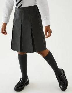M&S Collection Skirts Girls' Plus Fit Permanent Pleats School Skirt (2-18 Yrs) 4 M&S Collection Skirts Girls' Plus Fit Permanent Pleats School Skirt (2-18 Yrs) -Cheap School Uniform Store SD 04 T76 0140P T0 X EC 1