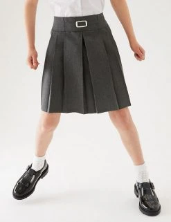 M&S Collection Skirts Girls' Permanent Pleats School Skirt (2-16 Yrs) -Cheap School Uniform Store SD 04 T76 0177 T0 X EC 1